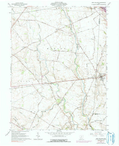 United States Geological Survey New Holland, OH (1961, 24000-Scale) digital map