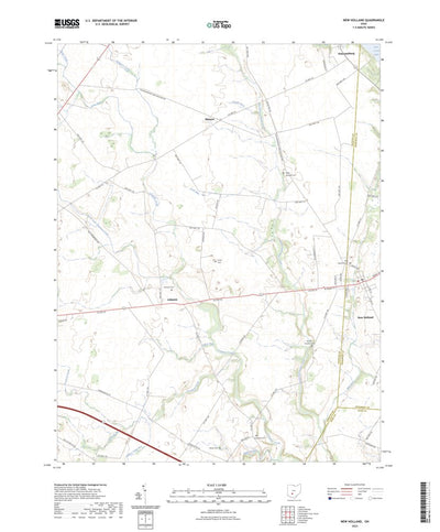 United States Geological Survey New Holland, OH (2023, 24000-Scale) digital map