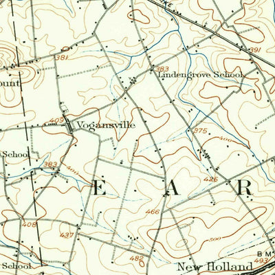 United States Geological Survey New Holland, PA (1906, 62500-Scale) digital map