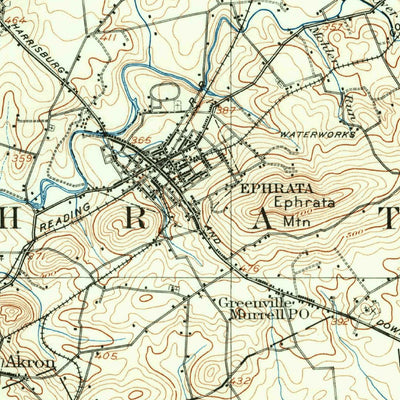 United States Geological Survey New Holland, PA (1906, 62500-Scale) digital map
