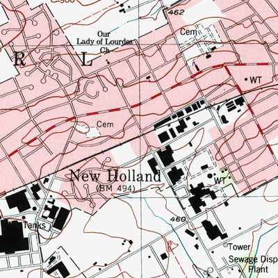 United States Geological Survey New Holland, PA (1999, 24000-Scale) digital map