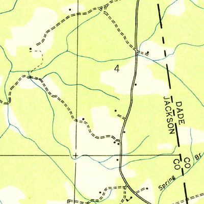 United States Geological Survey New Home, GA-AL-TN (1936, 24000-Scale) digital map
