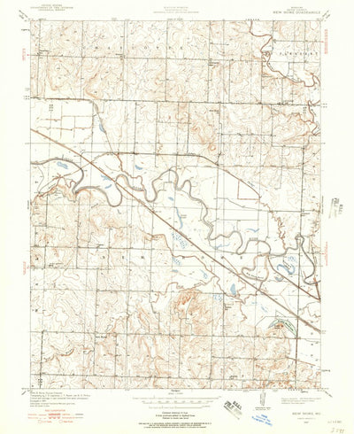 United States Geological Survey New Home, MO (1937, 24000-Scale) digital map