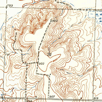 United States Geological Survey New Home, MO (1937, 24000-Scale) digital map