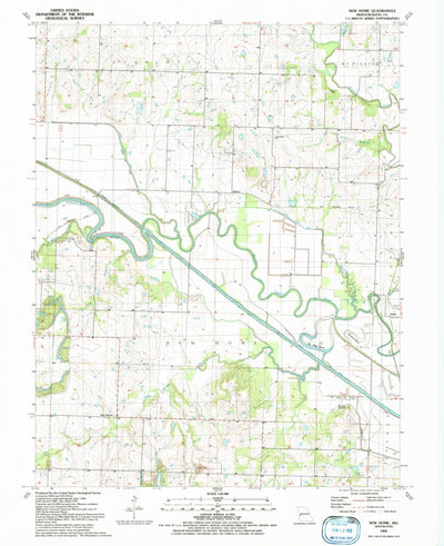 United States Geological Survey New Home, MO (1991, 24000-Scale) digital map