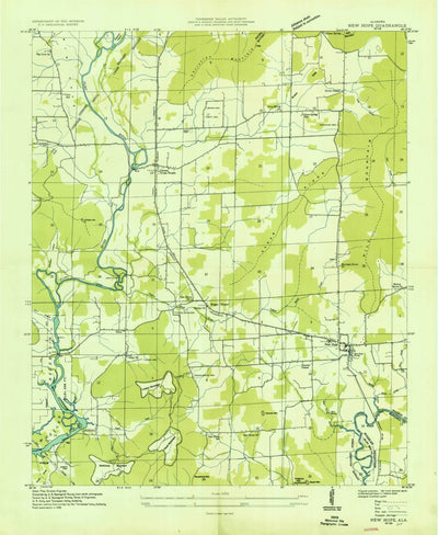 United States Geological Survey New Hope, AL (1936, 24000-Scale) digital map