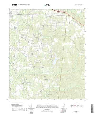 United States Geological Survey New Hope, MS (2020, 24000-Scale) digital map
