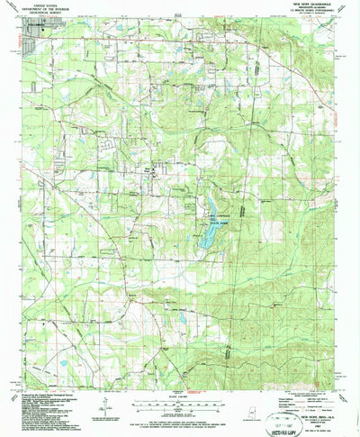 United States Geological Survey New Hope, MS-AL (1987, 24000-Scale) digital map