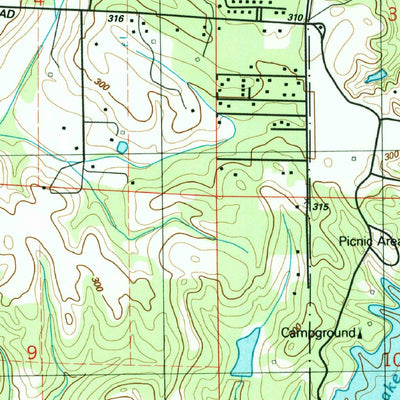 United States Geological Survey New Hope, MS-AL (1987, 24000-Scale) digital map