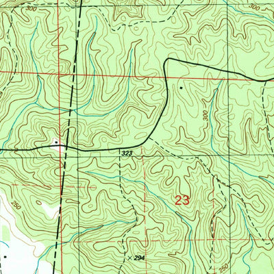 United States Geological Survey New Hope, MS-AL (1987, 24000-Scale) digital map