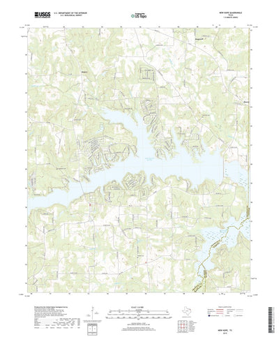 United States Geological Survey New Hope, TX (2019, 24000-Scale) digital map