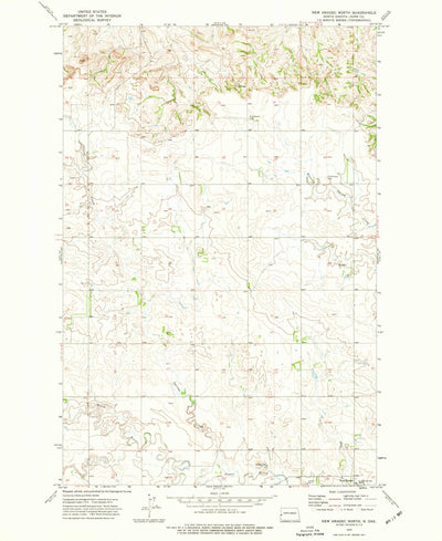 United States Geological Survey New Hradec North, ND (1973, 24000-Scale) digital map