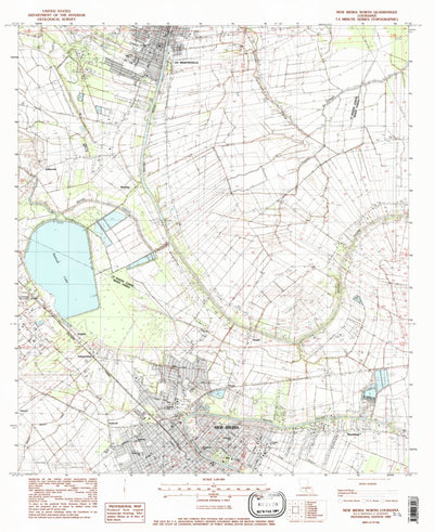 United States Geological Survey New Iberia North, LA (1983, 24000-Scale) digital map