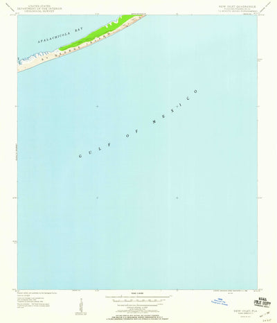 United States Geological Survey New Inlet, FL (1950, 24000-Scale) digital map