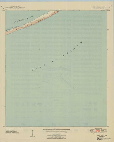 United States Geological Survey New Inlet, FL (1950, 31680-Scale) digital map