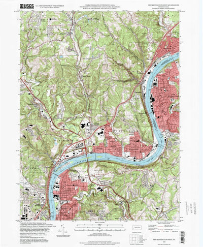 United States Geological Survey New Kensington West, PA (1993, 24000-Scale) digital map