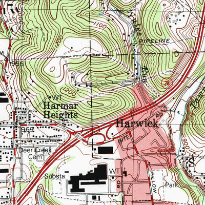 United States Geological Survey New Kensington West, PA (1993, 24000-Scale) digital map