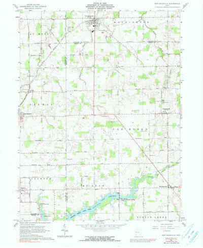 United States Geological Survey New Knoxville, OH (1961, 24000-Scale) digital map