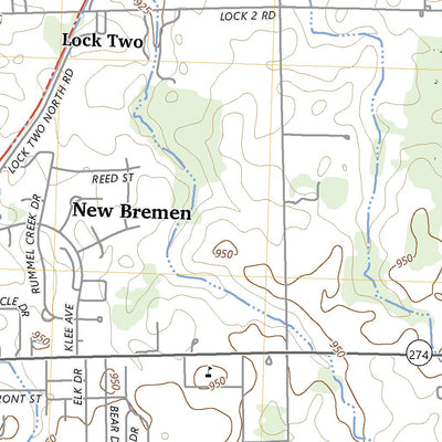 United States Geological Survey New Knoxville, OH (2023, 24000-Scale) digital map