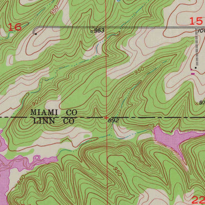 United States Geological Survey New Lancaster, KS (1957, 24000-Scale) digital map