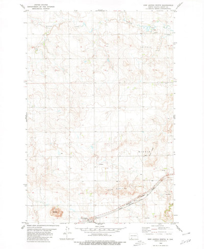 United States Geological Survey New Leipzig North, ND (1980, 24000-Scale) digital map
