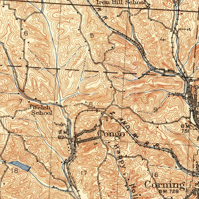 United States Geological Survey New Lexington, OH (1911, 62500-Scale) digital map