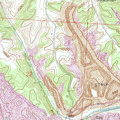 United States Geological Survey New Lexington, OH (1992, 24000-Scale) digital map