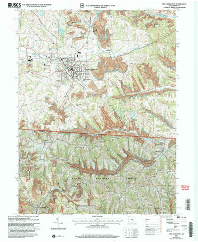 United States Geological Survey New Lexington, OH (2002, 24000-Scale) digital map