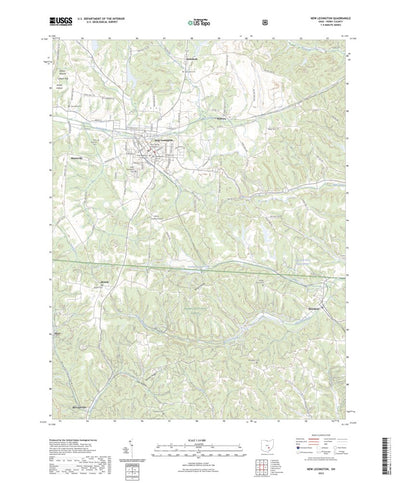 United States Geological Survey New Lexington, OH (2023, 24000-Scale) digital map