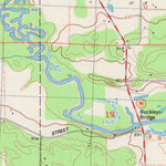 United States Geological Survey New Lisbon North, WI (1983, 24000-Scale) digital map