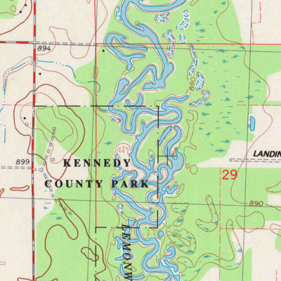 United States Geological Survey New Lisbon North, WI (1983, 24000-Scale) digital map