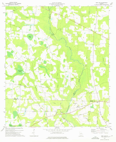 United States Geological Survey New Lois, GA (1973, 24000-Scale) digital map