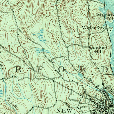 United States Geological Survey New London, CT-NY (1892, 62500-Scale) digital map