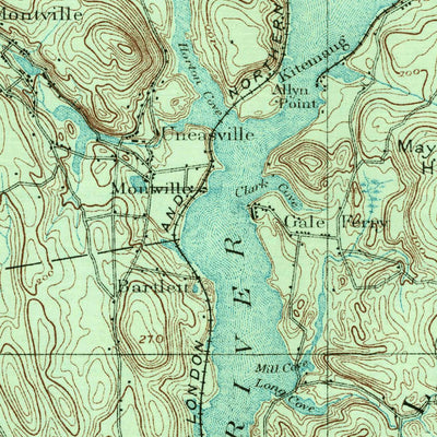 United States Geological Survey New London, CT-NY (1892, 62500-Scale) digital map