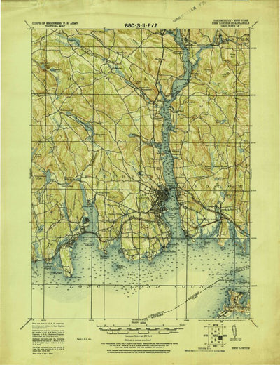 United States Geological Survey New London, CT-NY (1921, 62500-Scale) digital map