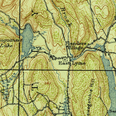 United States Geological Survey New London, CT-NY (1921, 62500-Scale) digital map