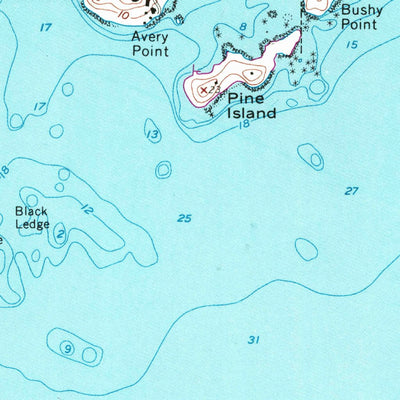 United States Geological Survey New London, CT-NY (1958, 24000-Scale) digital map