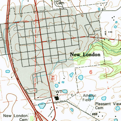 United States Geological Survey New London, MO (1991, 24000-Scale) digital map