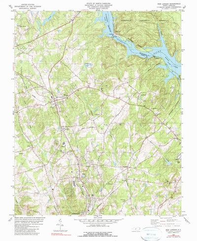 United States Geological Survey New London, NC (1980, 24000-Scale) digital map