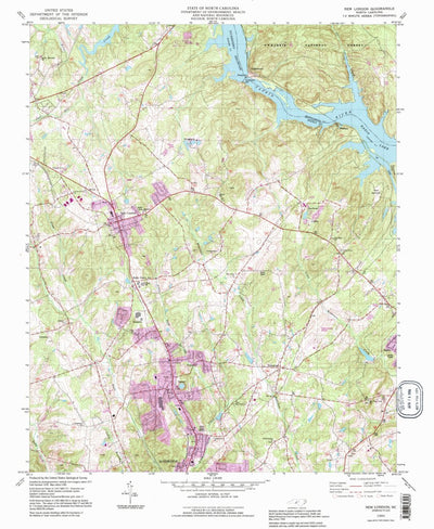 United States Geological Survey New London, NC (1993, 24000-Scale) digital map
