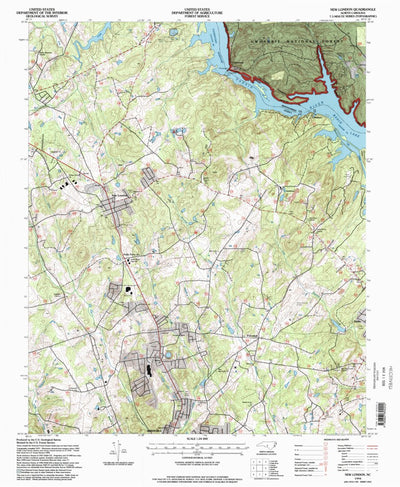 United States Geological Survey New London, NC (1994, 24000-Scale) digital map