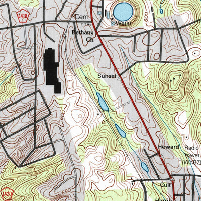 United States Geological Survey New London, NC (1994, 24000-Scale) digital map