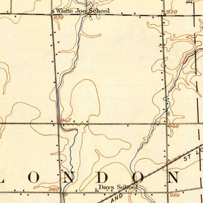 United States Geological Survey New London, OH (1908, 62500-Scale) digital map