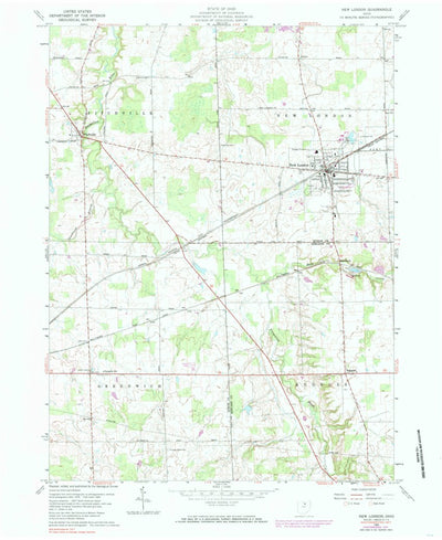 United States Geological Survey New London, OH (1960, 24000-Scale) digital map