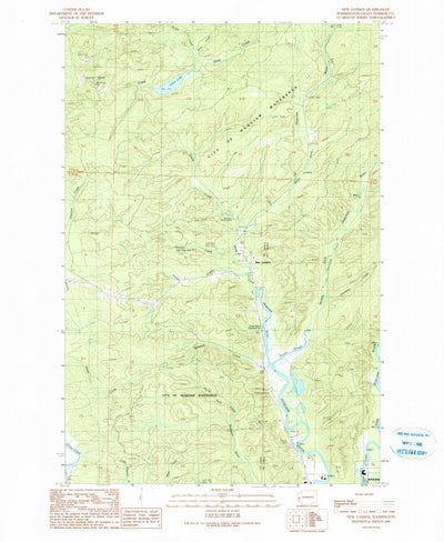 United States Geological Survey New London, WA (1990, 24000-Scale) digital map