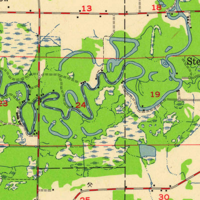 United States Geological Survey New London, WI (1956, 48000-Scale) digital map