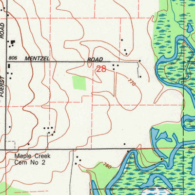 United States Geological Survey New London, WI (1992, 24000-Scale) digital map