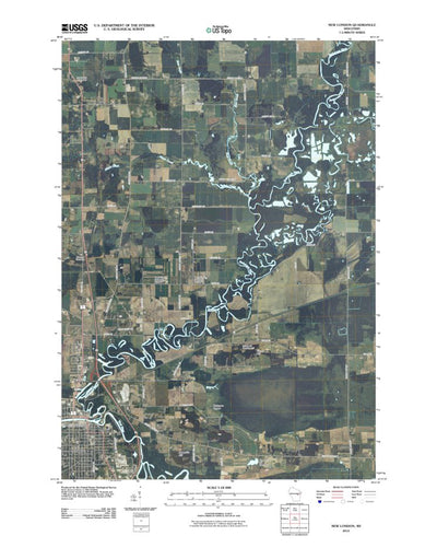 United States Geological Survey New London, WI (2010, 24000-Scale) digital map