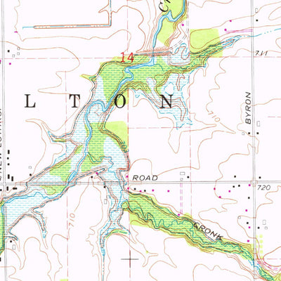 United States Geological Survey New Lothrop, MI (1969, 24000-Scale) digital map