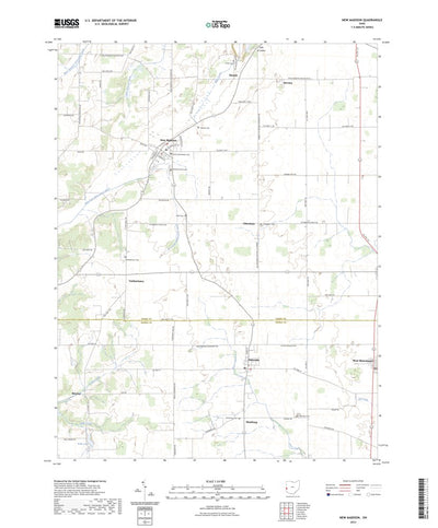 United States Geological Survey New Madison, OH (2023, 24000-Scale) digital map